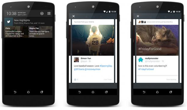 Twitter Highlights Android screenshots
