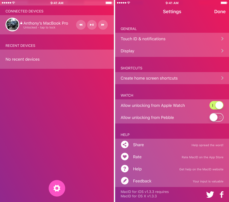 MacID iOS App