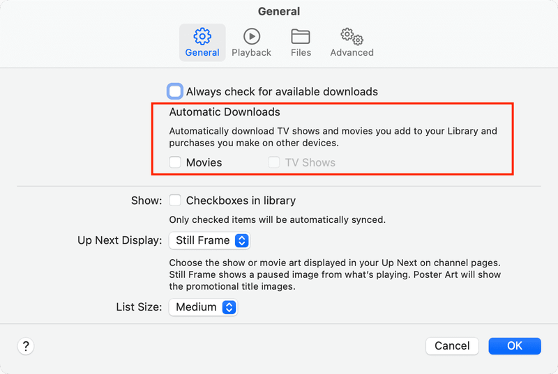 Automatic movies and tv shows downloads on Mac