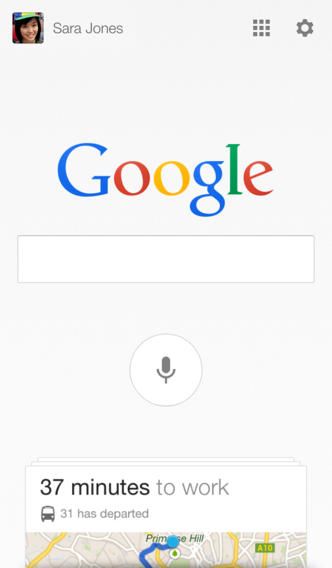 Google Search 3.1 for iOS (iPhone screenshot 001)