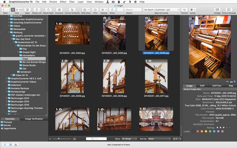 GraphicConverter 10.0 for OS X Mac screenshot 002
