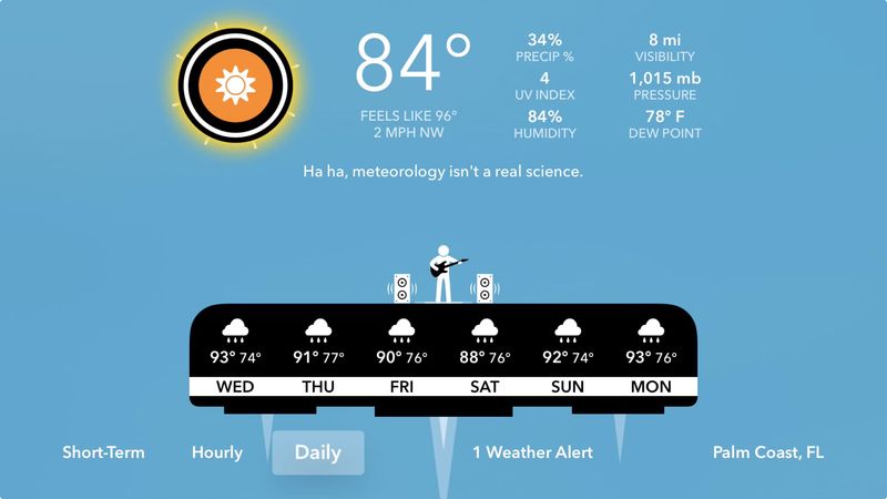 Météo Carotte sur Apple TV