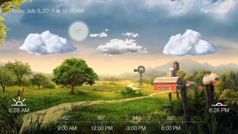 Belle météo et alertes sur Apple TV