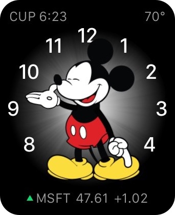 Apple Watch Stocks Mickey