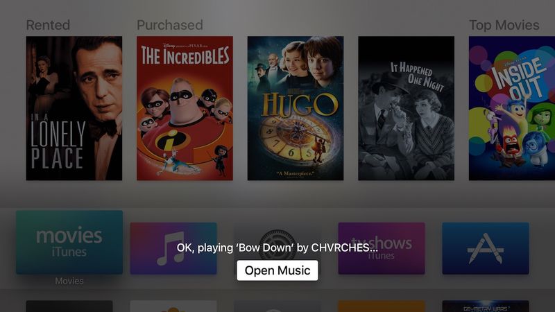 Siri Apple TV Apple Music