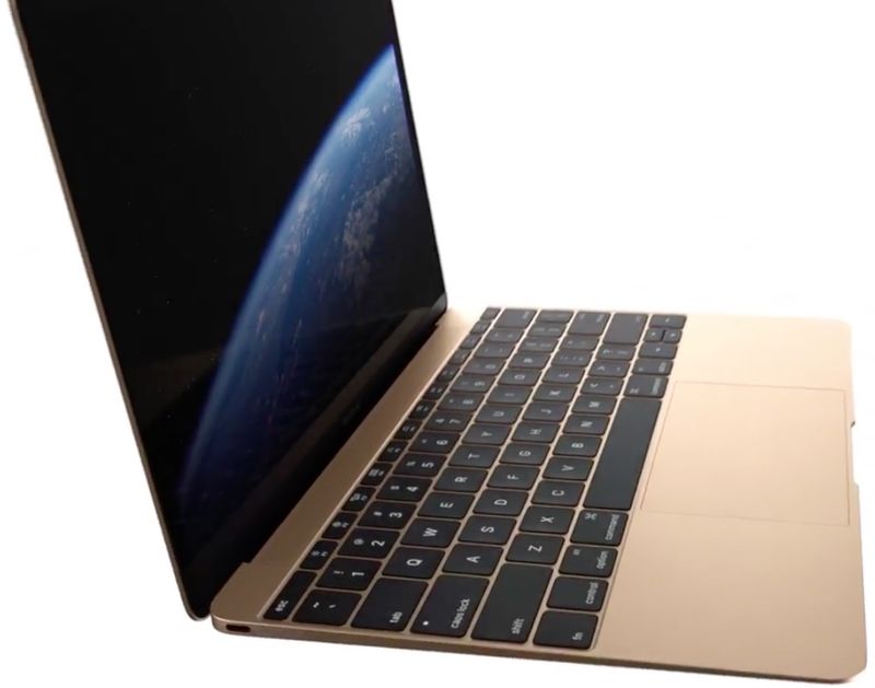 Twelve inch MacBook Gold closeup 001