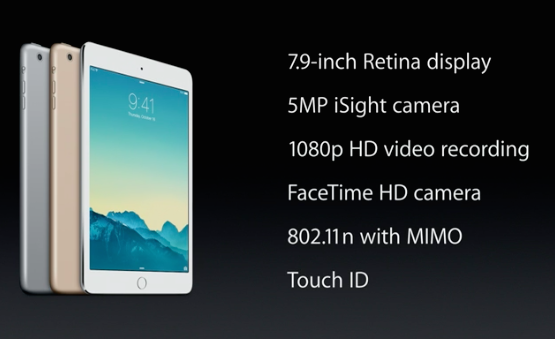 ipad mini 3 features