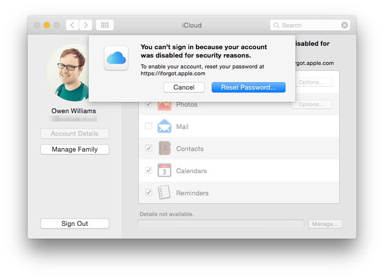 Apple ID (account locked)