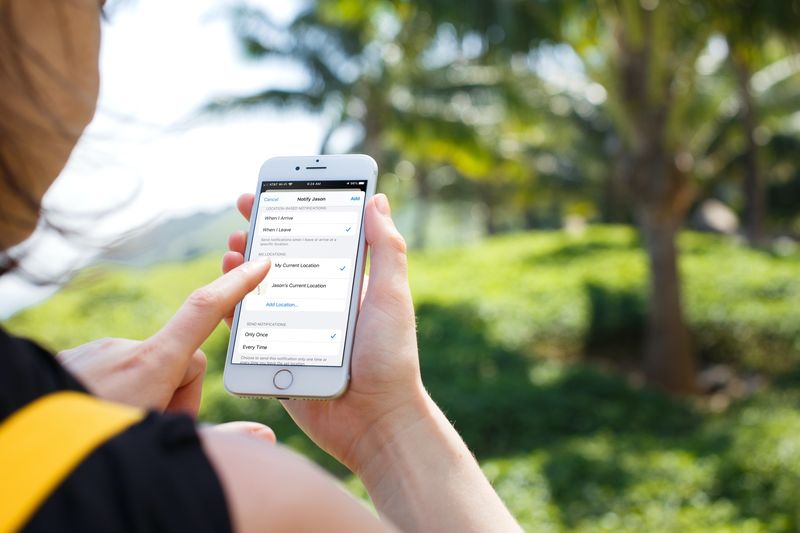 Create Notification in Find My on iPhone