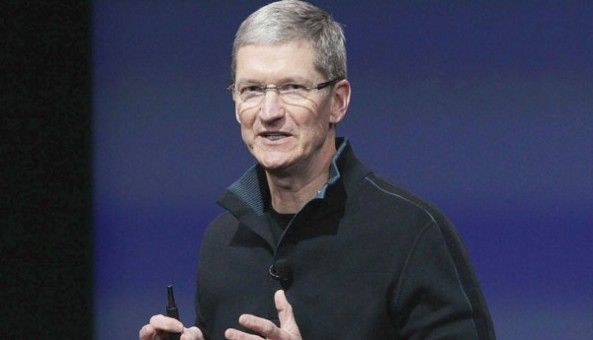 Tim Cook in action