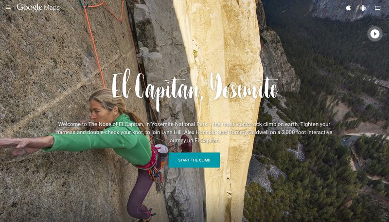 Google Maps El Capitan climb image 001