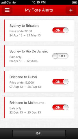 Qantas Airways 10. for iOS (iPhone screenshot 005)