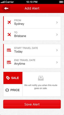 Qantas Airways 10. for iOS (iPhone screenshot 004)