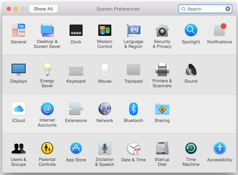 new system prefs yosemite