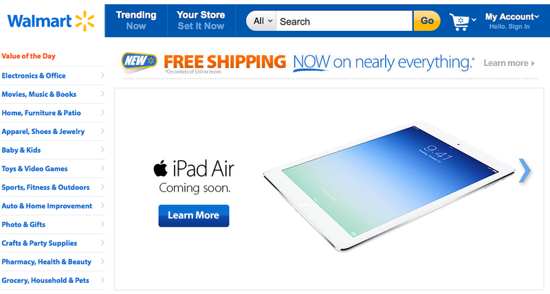 Site Web de Walmart (bande-annonce iPad 001)