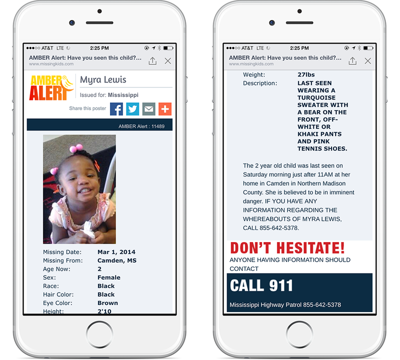 Facebook AMBER Alerts image 003