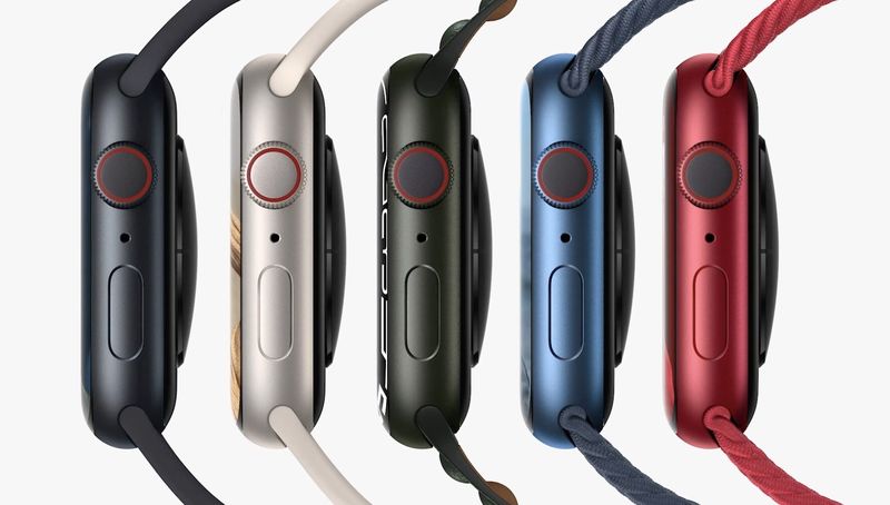 Apple Watch 7 aluminium colors