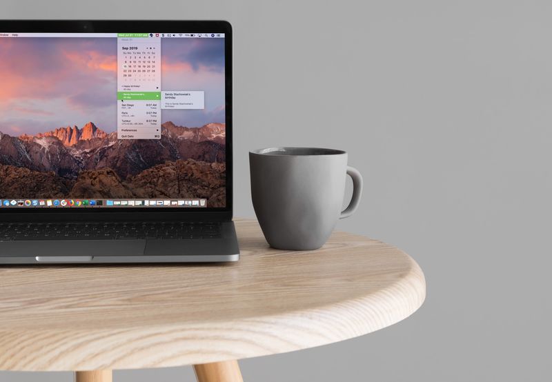 MacBook Screen with Dato App