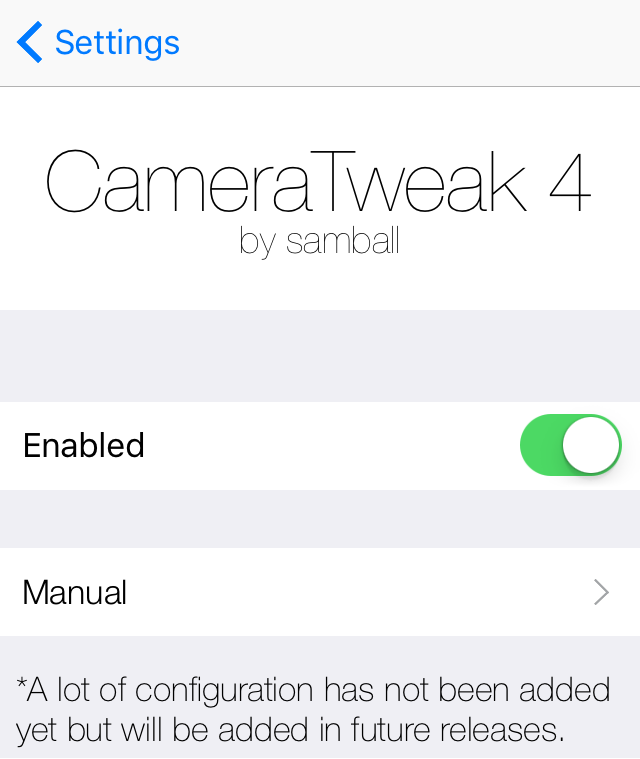CameraTweak 4 preferences pane
