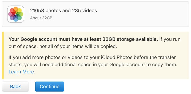 Continue the Request Transfer to Copy Data