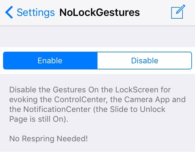 NoLockGestures Prefs
