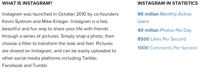 Instagram stats 20130117