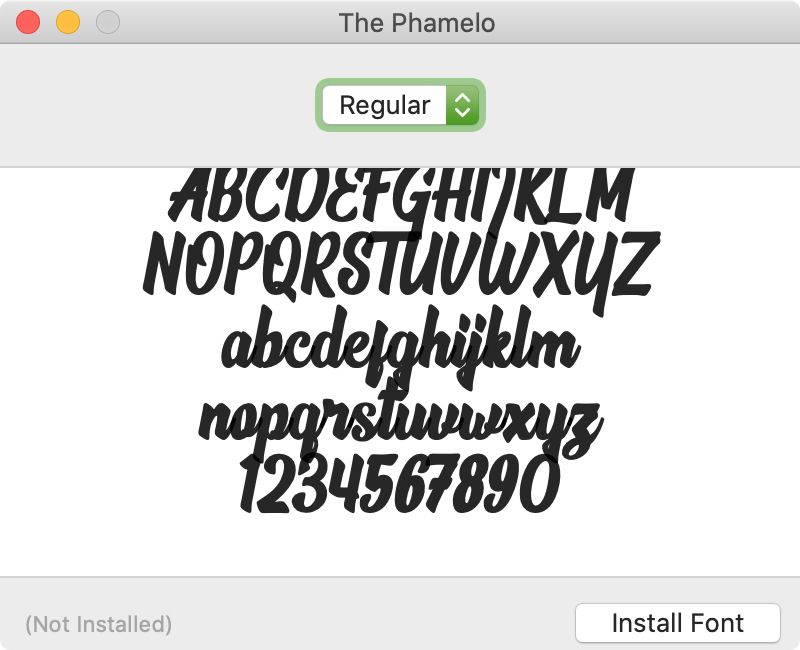 Installer Font Mac - Le Phamelo