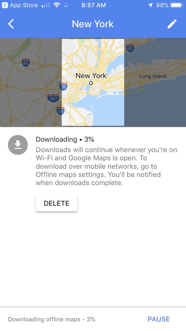 Téléchargement de la carte Google Maps - Mise à jour