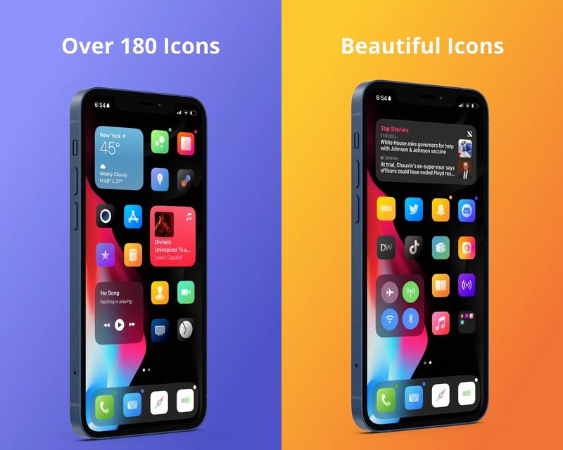 Lollipop theme for iPhone.