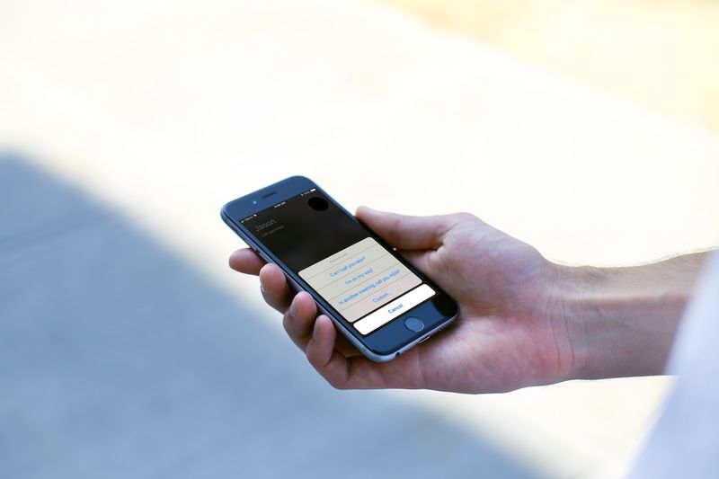 Répondre avec du texte sur iPhone