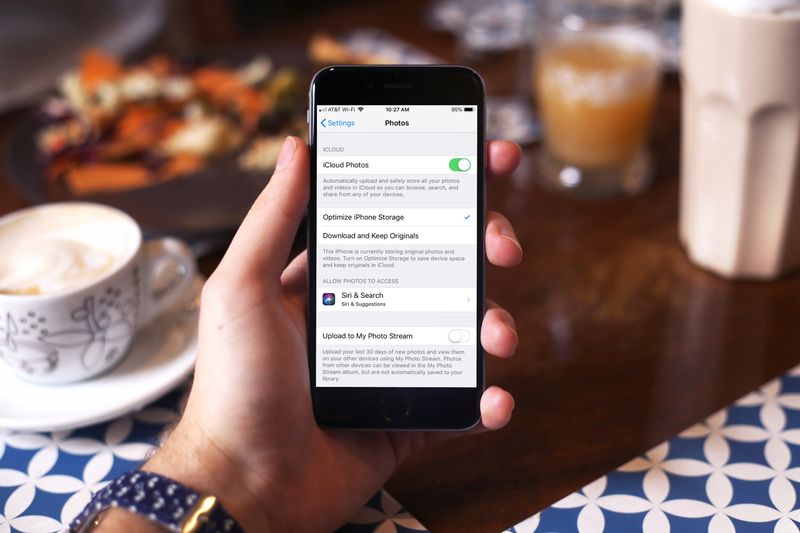 Setting on iPhone Optimize Storage for Photos