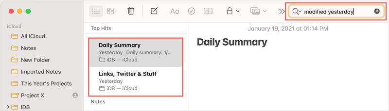 Use Search with Natural Language in Notes