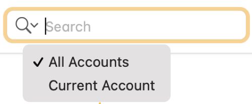 Use Search for All Accounts in Notes