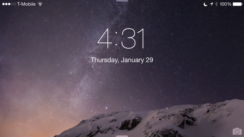 Lock screen Landscape