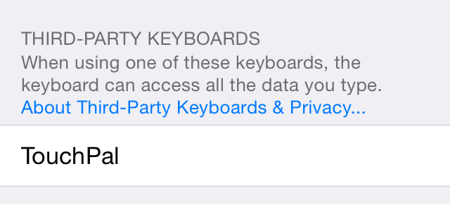 Third Party Keyboards