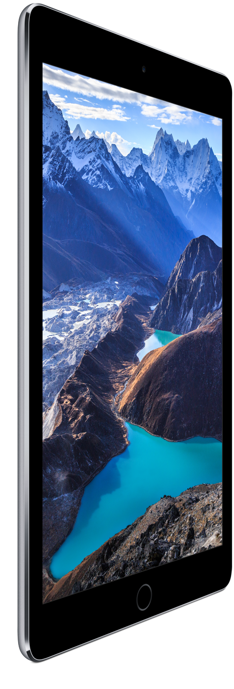 iPad Air 2 space grey up