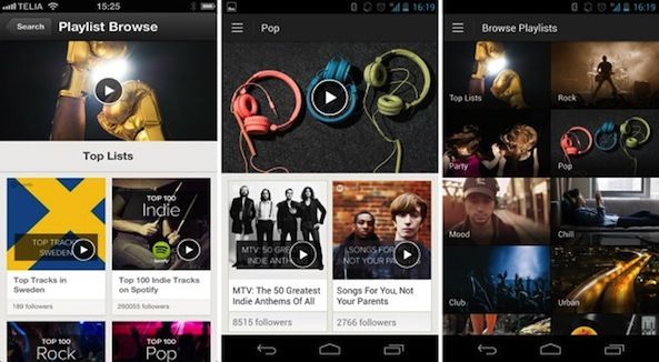 Spotify Présente de Nouvelles Listes de Lecture Organisées