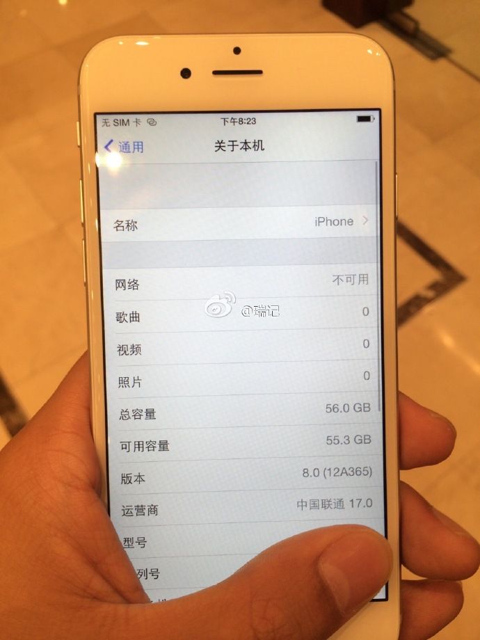 iPhone 6 weibo settings