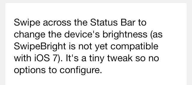 StatusBright Cydia