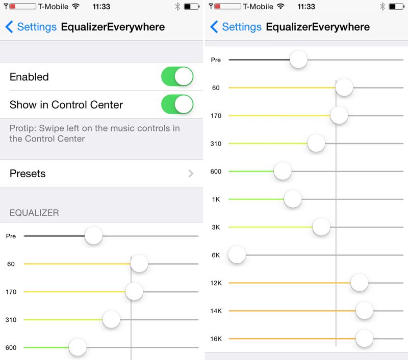 EqualizeEverywhere Preferences